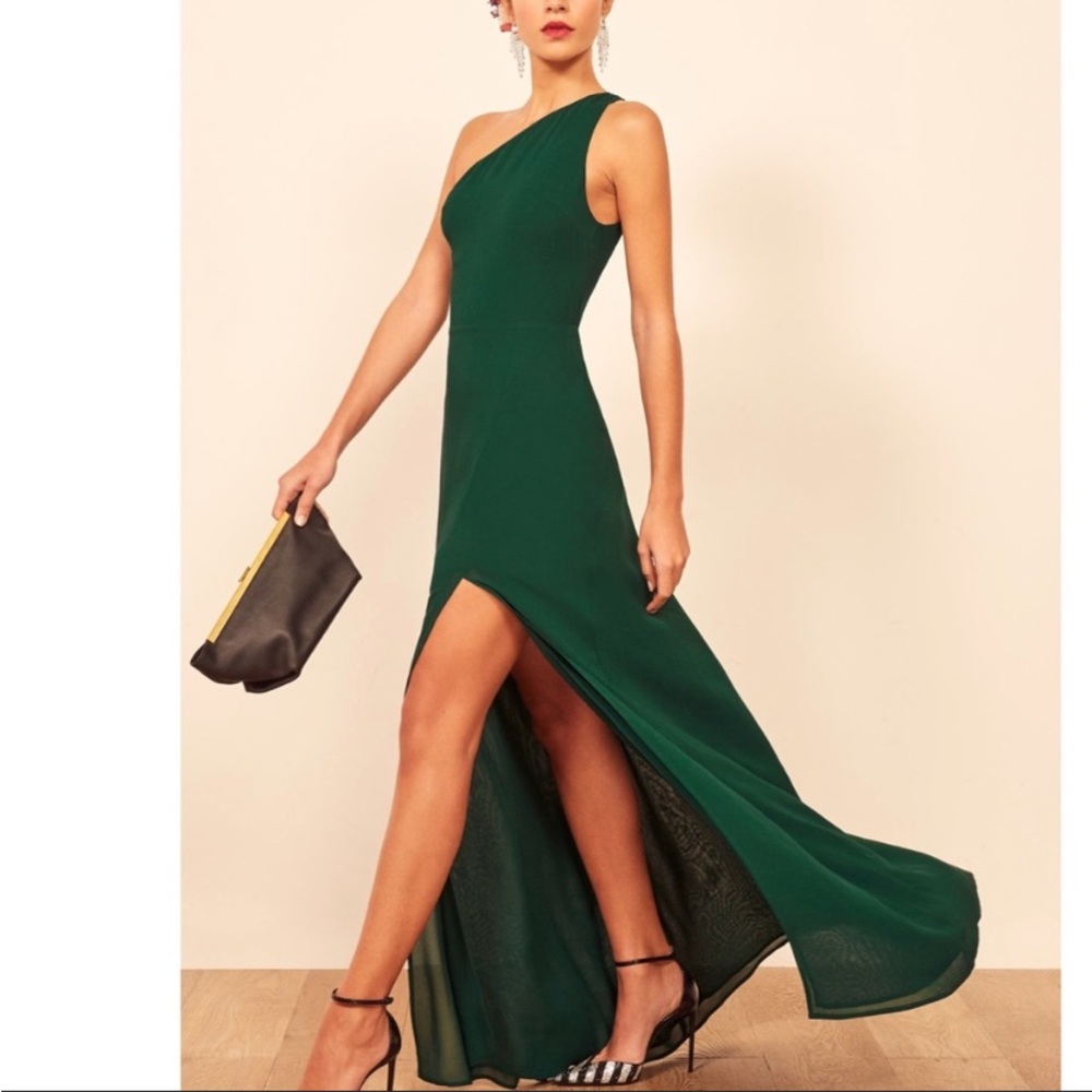 Reformation Evelyn One-Shoulder Gown - Picture 3 of 3